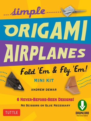 cover image of Simple Origami Airplanes Mini Kit Ebook